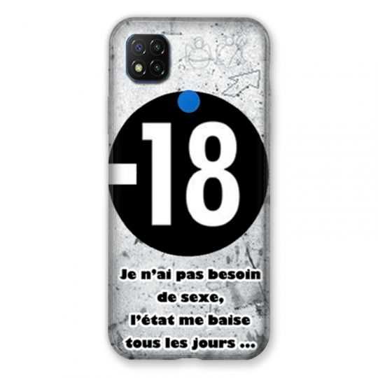 Coque Pour Xiaomi Redmi 9C Humour 18 Ans