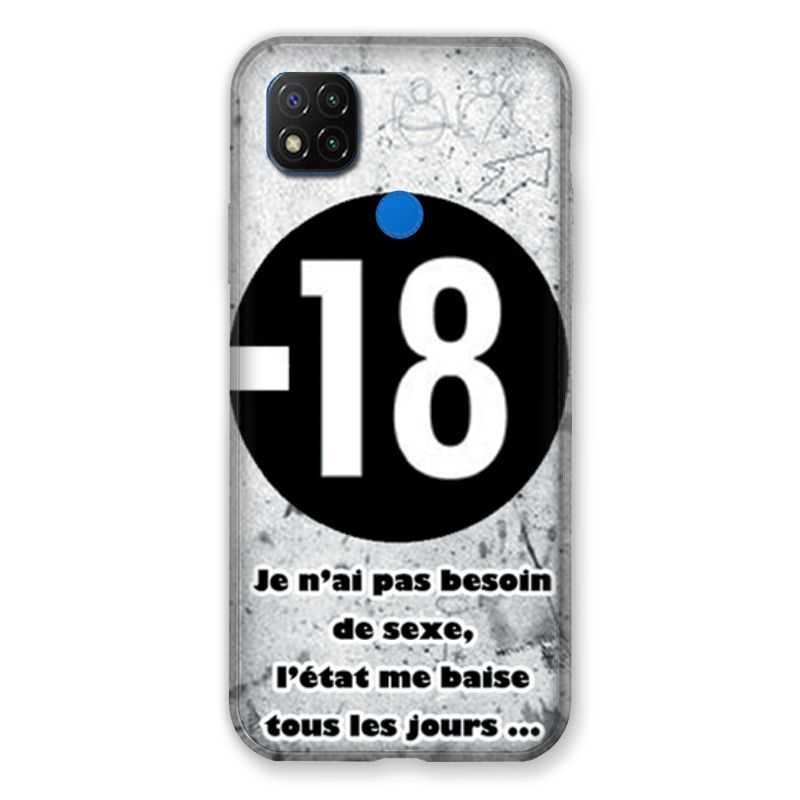 Coque Pour Xiaomi Redmi 9C Humour 18 Ans