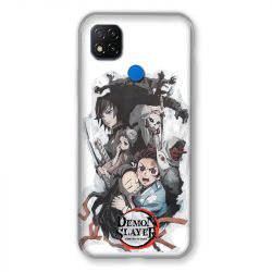 Coque Pour Xiaomi Redmi 9C Manga Demon Slayer Blanc