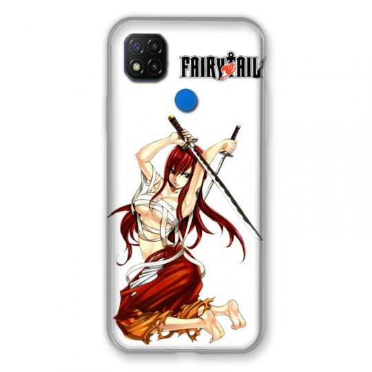 Coque Pour Xiaomi Redmi 9C Manga Fairy Tail Erza