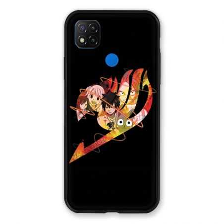 Coque Pour Xiaomi Redmi 9C Manga Fairy Tail Logo Noir