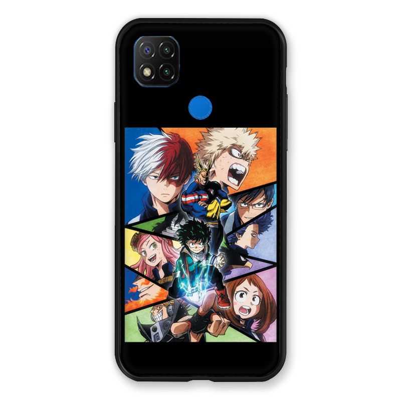 Coque Pour Xiaomi Redmi 9C Manga My Hero Academia Noir