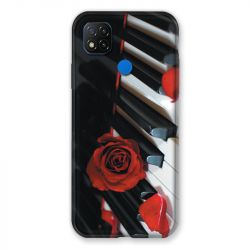 Coque Pour Xiaomi Redmi 9C Musique Rose Piano