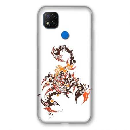 Coque Pour Xiaomi Redmi 9C Scorpion Blanc