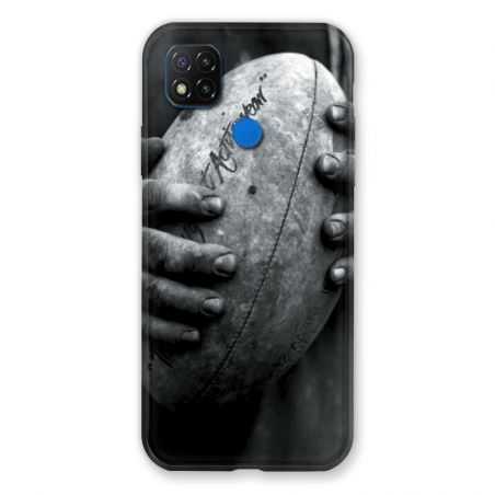Coque Pour Xiaomi Redmi 9C Rugby Ballon Vintage