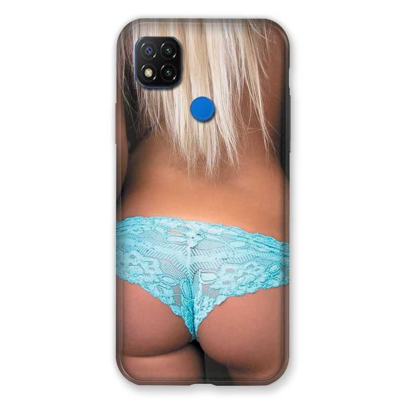 Coque Pour Xiaomi Redmi 9C Sexy Tanga Bleu