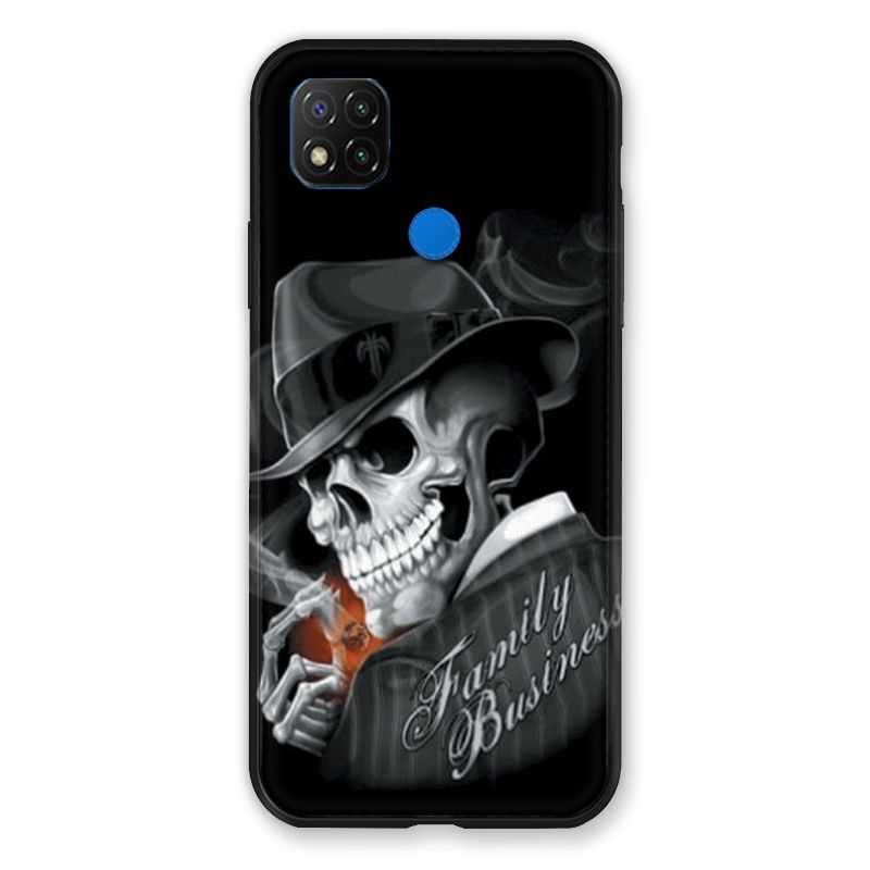 Coque Pour Xiaomi Redmi 9C Tete de Mort family business