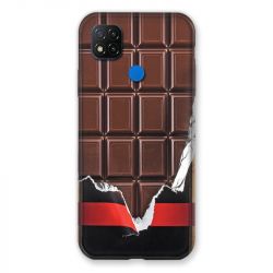Coque Pour Xiaomi Redmi 9C Trompe Oeil Chocolat
