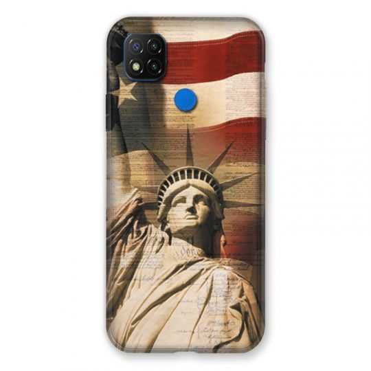Coque Pour Xiaomi Redmi 9C Amerique USA Statue liberté