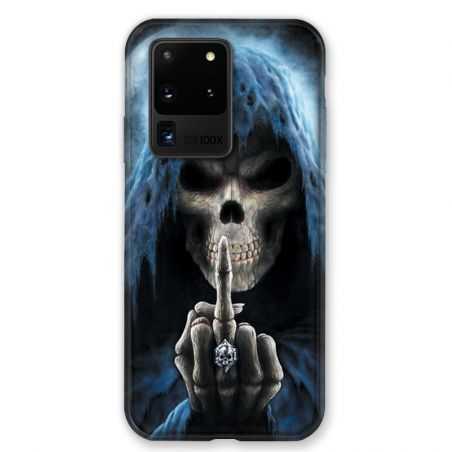 Coque pour Samsung Galaxy S20 ULTRA tete de mort Doigt
