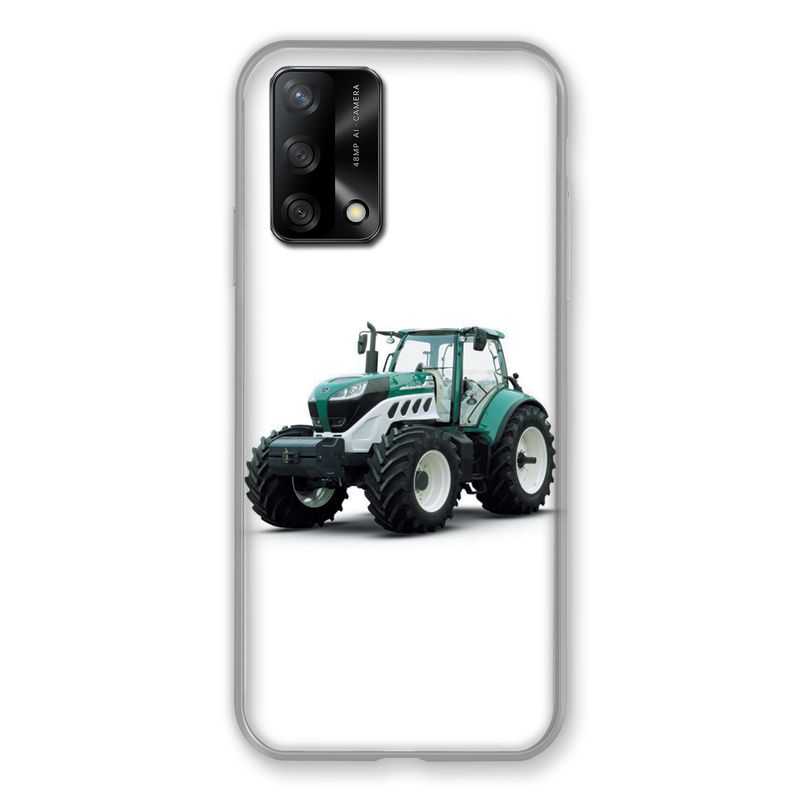 Coque Pour Oppo A54 5G / A74 5G Agriculture Tracteur Blanc