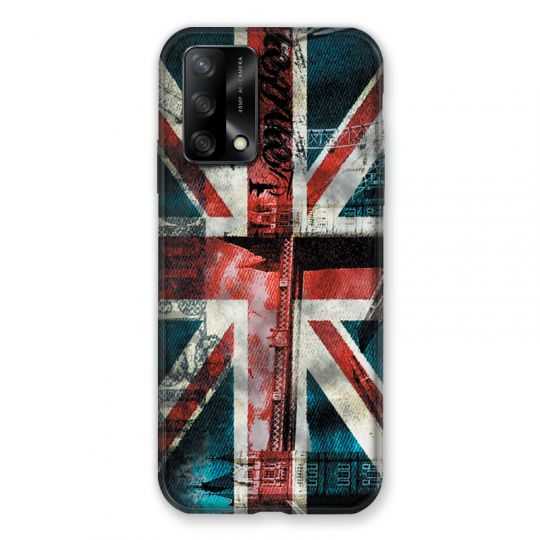 Coque Pour Oppo A54 5G / A74 5G Angleterre UK Jean's