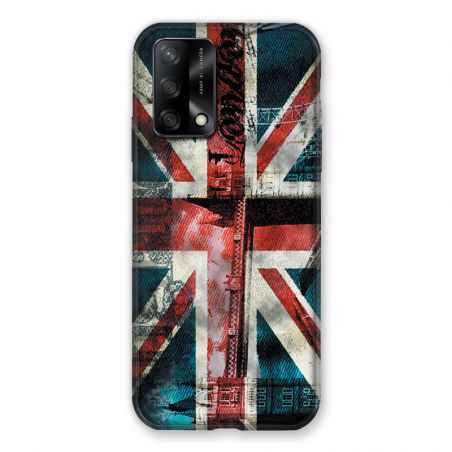 Coque Pour Oppo A54 5G / A74 5G Angleterre UK Jean's
