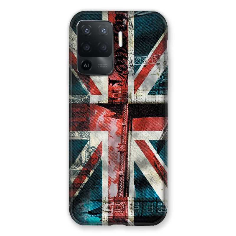 Coque Pour Oppo A94 5G Angleterre UK Jean's