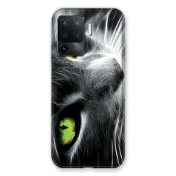 Coque Pour Oppo A94 5G Chat Vert