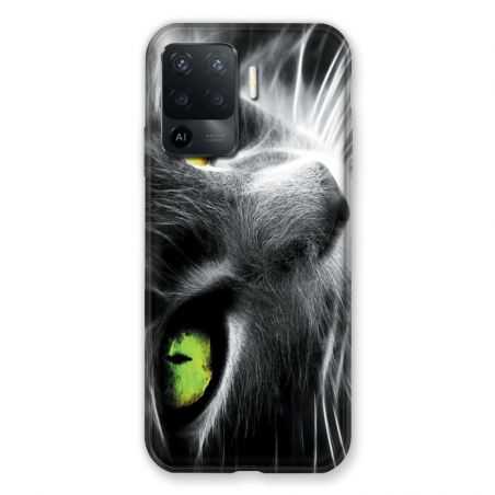 Coque Pour Oppo A94 5G Chat Vert