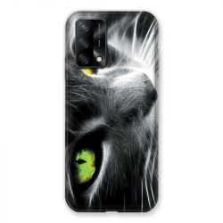 Coque Pour Oppo A54 5G / A74 5G Chat Vert