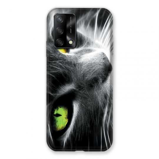 Coque Pour Oppo A54 5G / A74 5G Chat Vert
