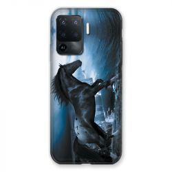 Coque Pour Oppo A94 5G Cheval Noir