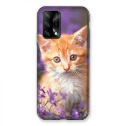 Coque Pour Oppo A54 5G / A74 5G Chat Violet