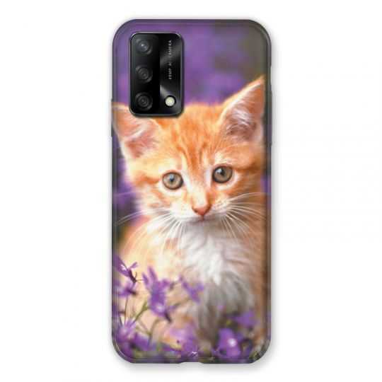 Coque Pour Oppo A54 5G / A74 5G Chat Violet