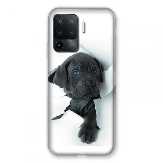Coque Pour Oppo A94 5G Chien Noir