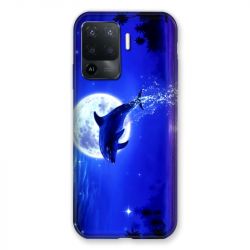 Coque Pour Oppo A94 5G Dauphin Lune