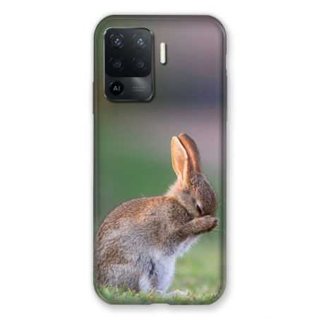 Coque Pour Oppo A94 5G Lapin Marron