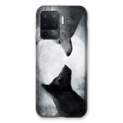 Coque Pour Oppo A94 5G Loup Duo