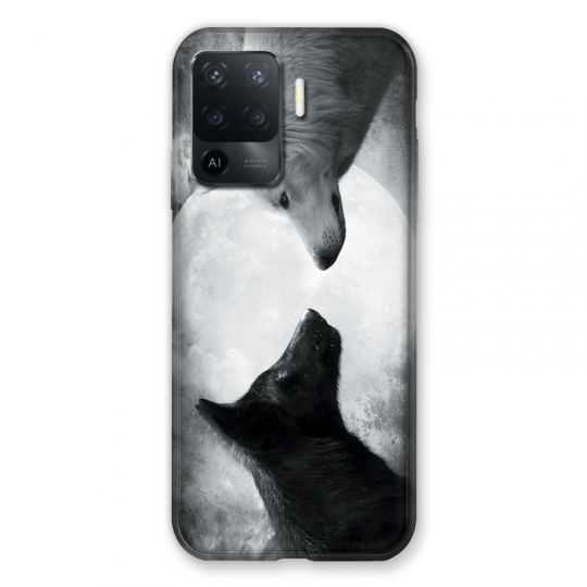 Coque Pour Oppo A94 5G Loup Duo