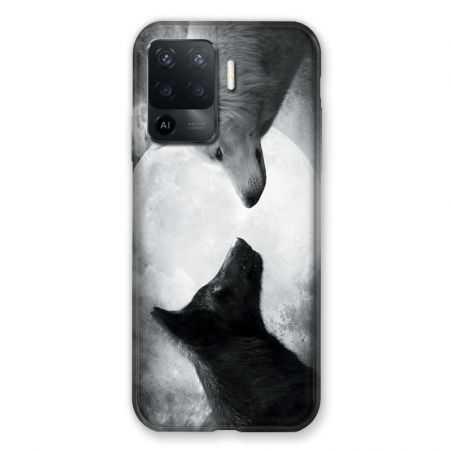 Coque Pour Oppo A94 5G Loup Duo