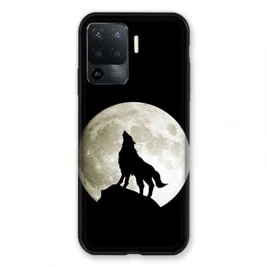 Coque Pour Oppo A94 5G Loup Noir