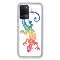 Coque Pour Oppo A94 5G Animaux Maori Salamandre Color