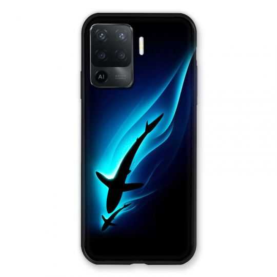 Coque Pour Oppo A94 5G Requin Noir