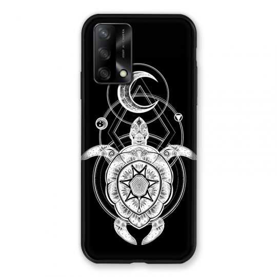 Coque Pour Oppo A54 5G / A74 5G Animaux Maori Tortue Noir