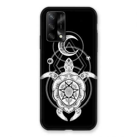 Coque Pour Oppo A54 5G / A74 5G Animaux Maori Tortue Noir