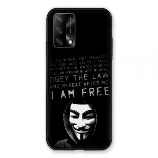 Coque Pour Oppo A54 5G / A74 5G Anonymous I am free