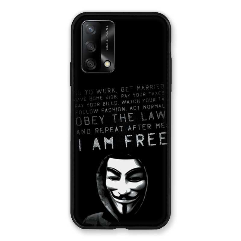 Coque Pour Oppo A54 5G / A74 5G Anonymous I am free