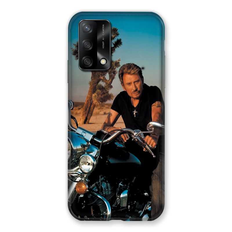 Coque Pour Oppo A54 5G / A74 5G Johnny Hallyday Moto