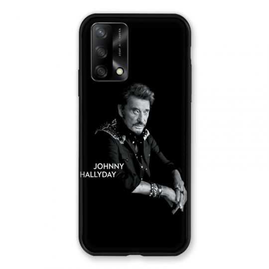 Coque Pour Oppo A54 5G / A74 5G Johnny Hallyday Noir