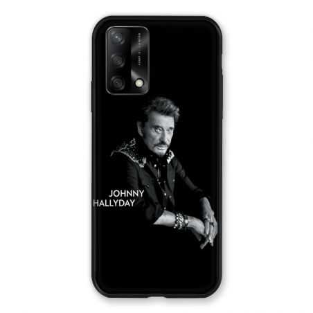 Coque Pour Oppo A54 5G / A74 5G Johnny Hallyday Noir