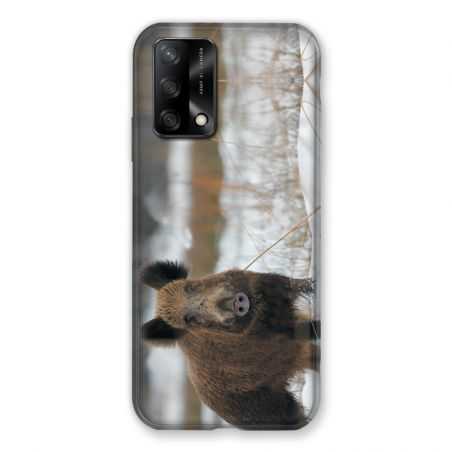 Coque Pour Oppo A54 5G / A74 5G Chasse Sanglier Neige