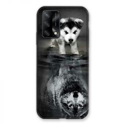 Coque Pour Oppo A54 5G / A74 5G Chien Reflet