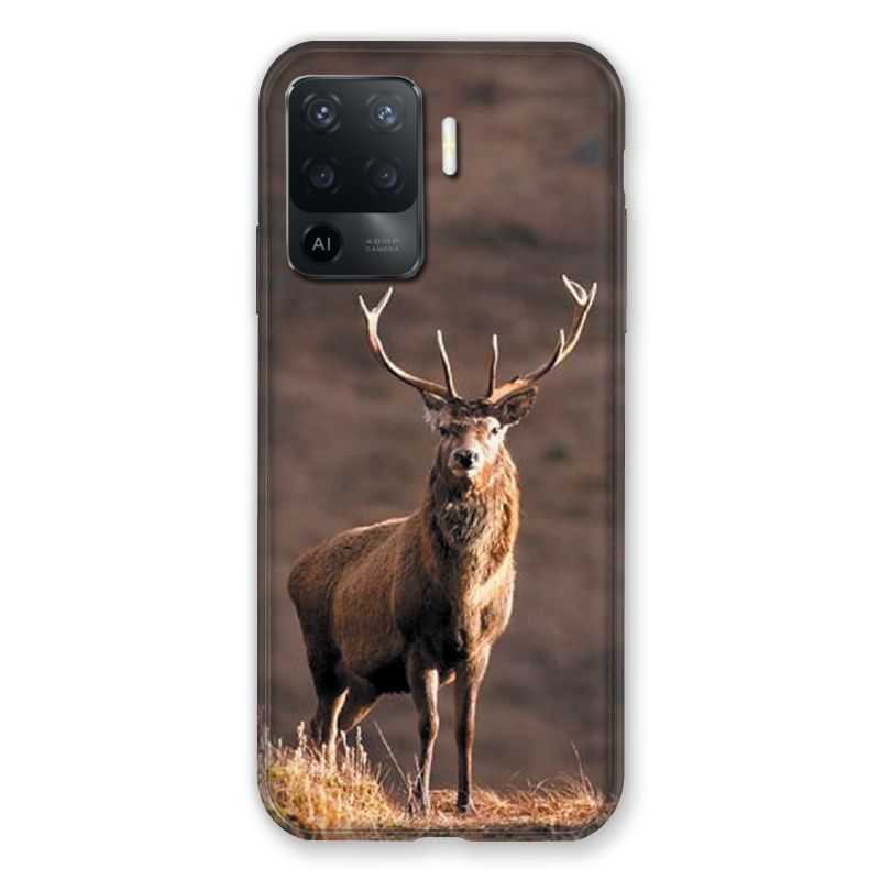 Coque Pour Oppo A94 5G Chasse Chevreuil Blanc