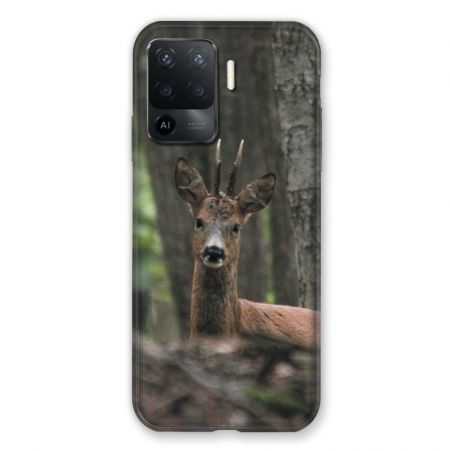 Coque Pour Oppo A94 5G Chasse Chevreuil Bois