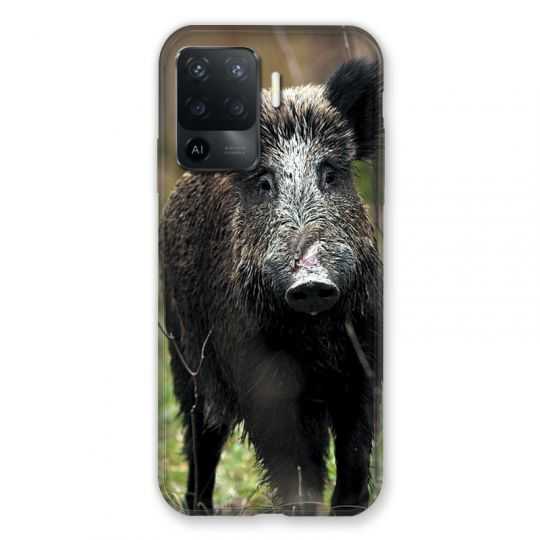 Coque Pour Oppo A94 5G Chasse Sanglier bois