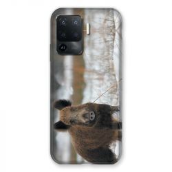 Coque Pour Oppo A94 5G Chasse Sanglier Neige