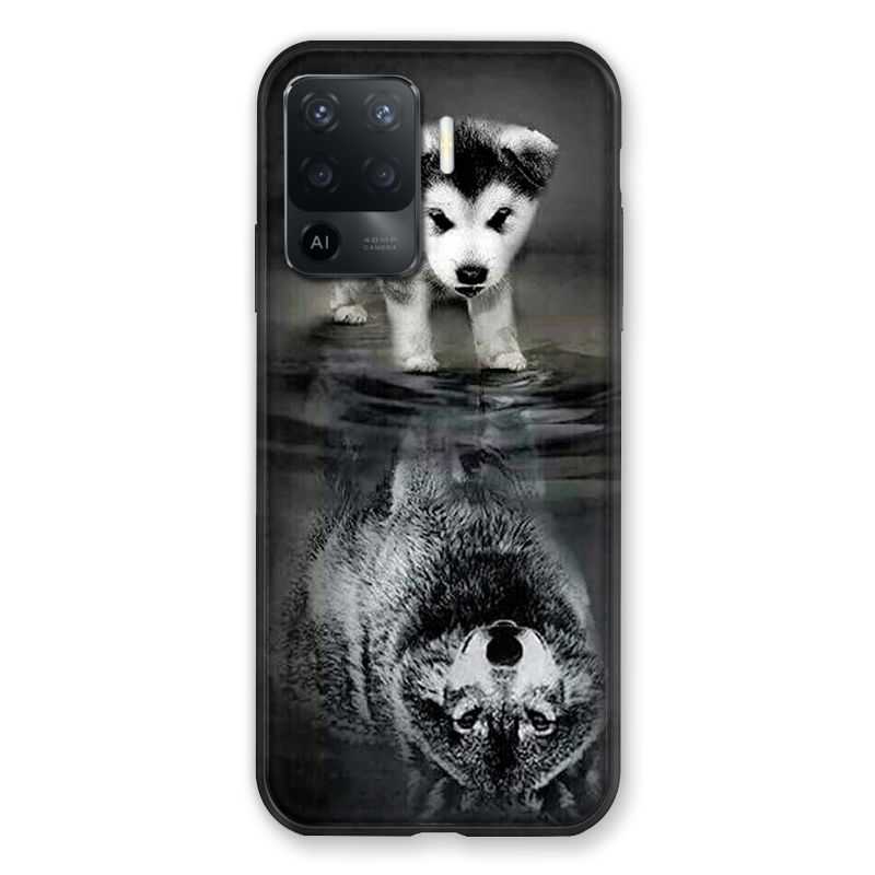 Coque Pour Oppo A94 5G Chien Reflet