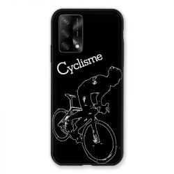 Coque Pour Oppo A54 5G / A74 5G Cyclisme Ombre Blanche