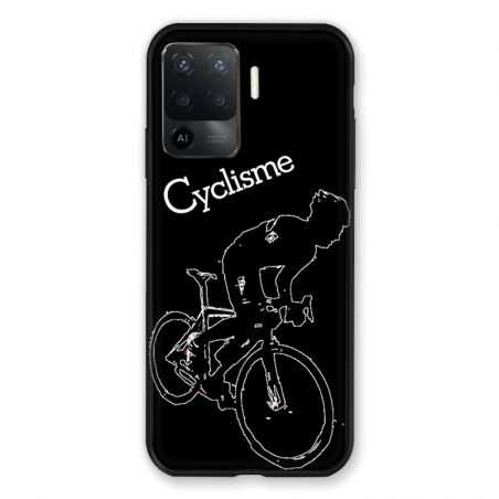 Coque Pour Oppo A94 5G Cyclisme Ombre Blanche